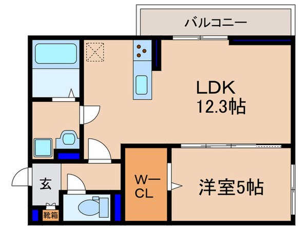 アリア大江の物件間取画像